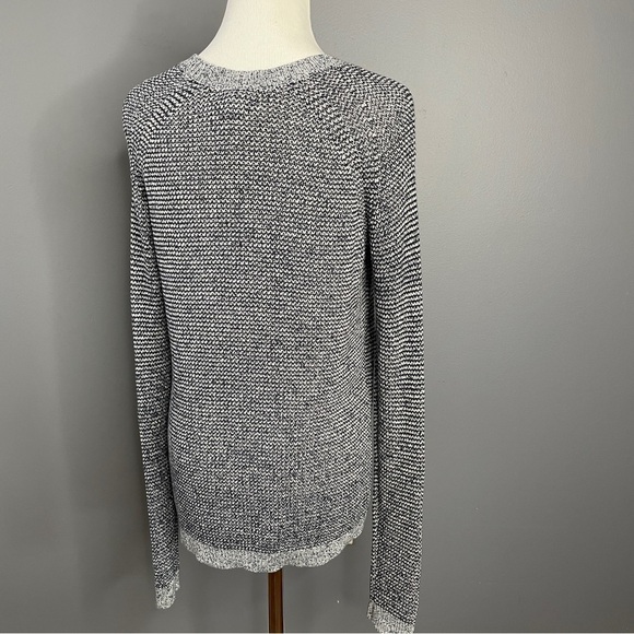 Bass womens 100% cotton crew neck blue/grey sweater size Medium - Picture 3 of 5